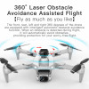 Квадрокоптер LYZRC L900 Pro Max Grey — дрон з 4K камерою, GPS, FPV, БК моторами, лазерним уникненням перешкод, до 28 хвилин польоту, дальністю до 1200 м, кейс, сірий